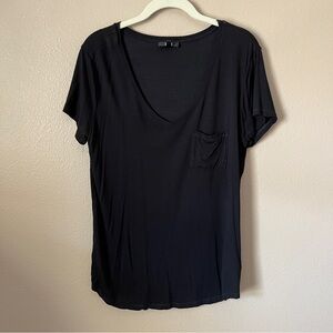 Paige Black V Neck Shirt
